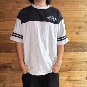 Vintage White and black vintage 90s NASCAR shirt sportswear